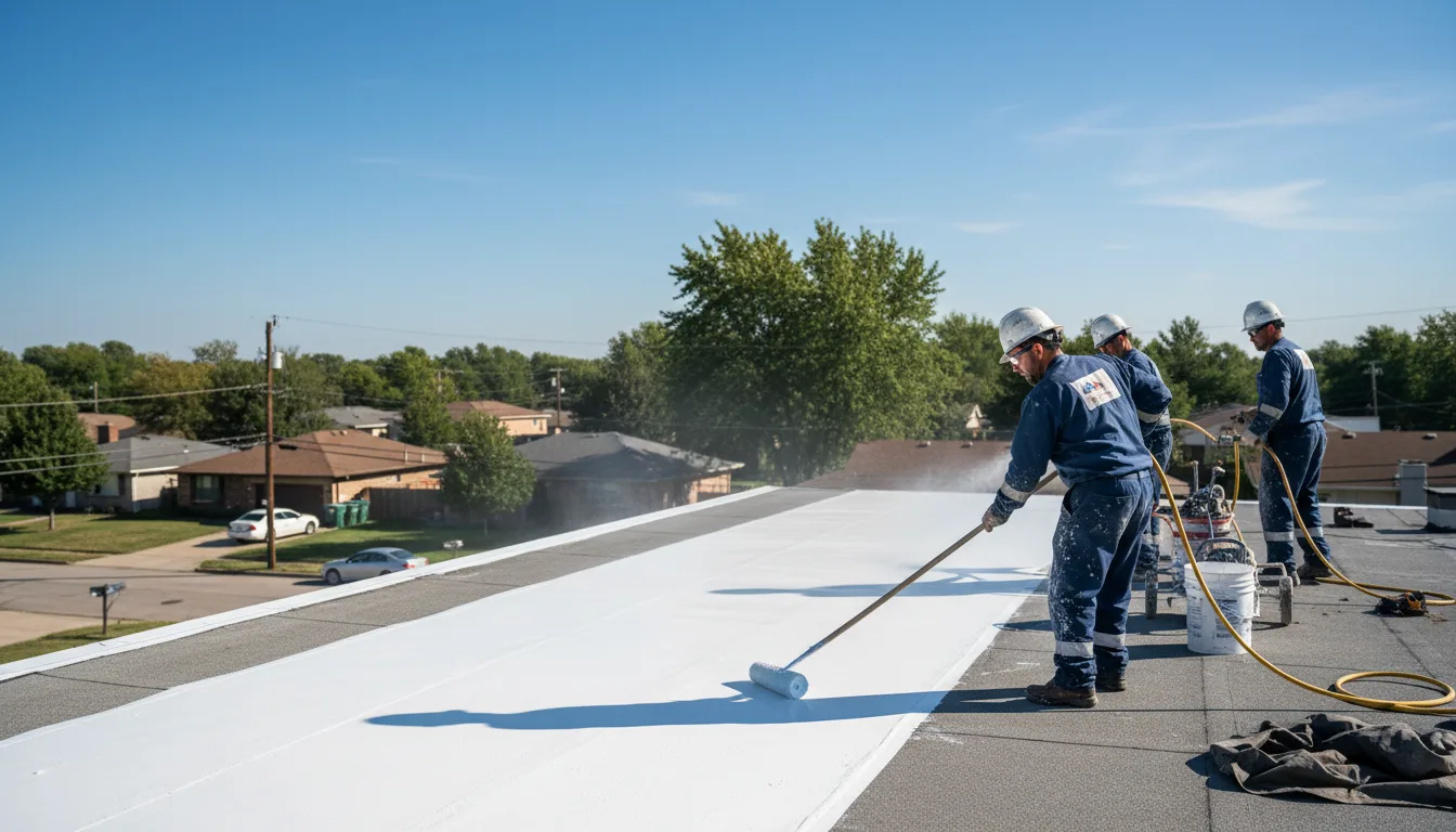 Commercial roof coating in Flint, MI near me